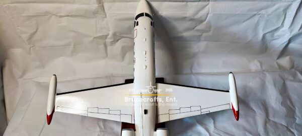 Model of 1124A Westwind II aircraft with detailed craftsmanship